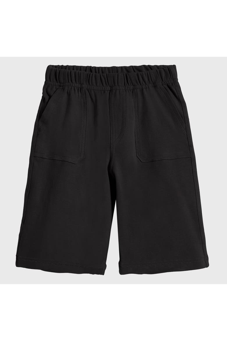 Cotton Jersey Shorts UPF 50+ Soft 3-Pocket, Main, color, Black