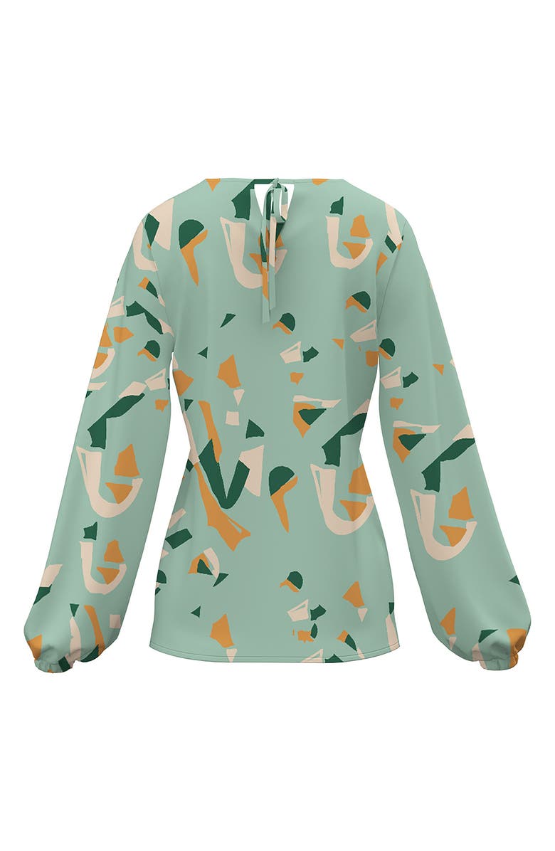 DIARRABLU Reem Saly Print Blouse, Alternate, color,