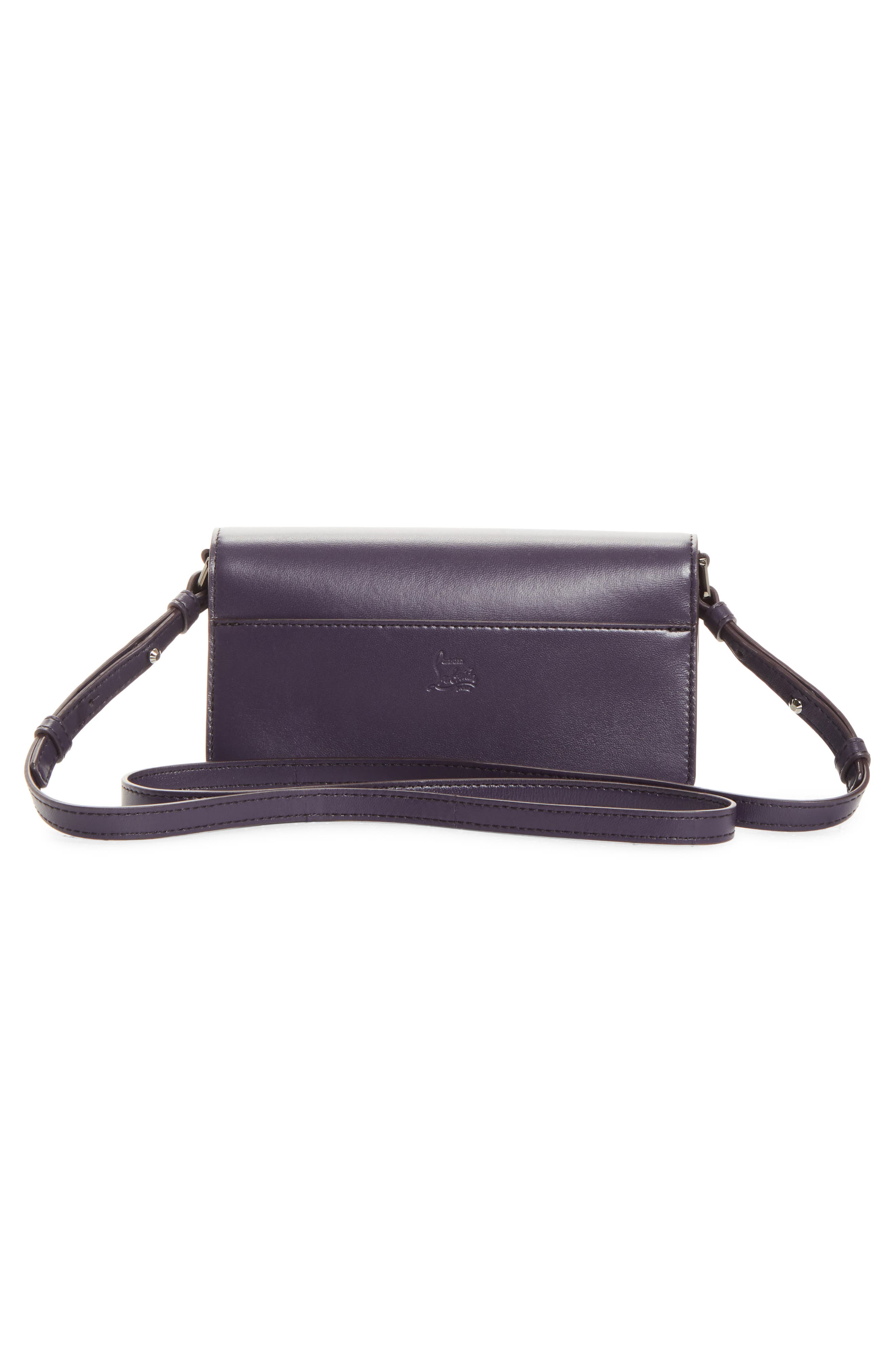 Mini Bettina Leather Crossbody Bag, Alternate, color, L533 MUSE/ GUN METAL