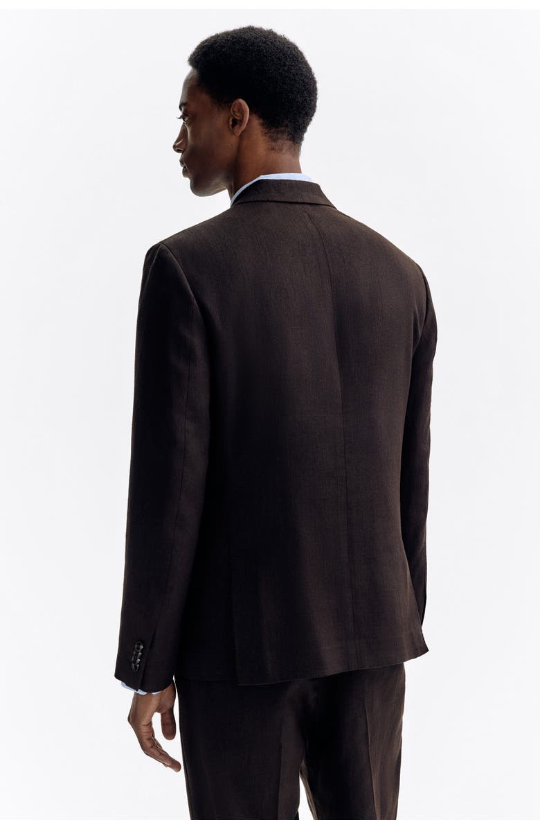 H&M Regular Fit Linen-blend Jacket, Alternate, color, 