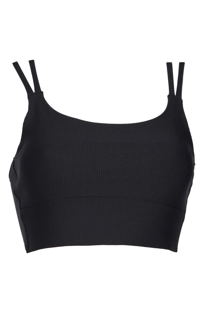 90 DEGREE BY REFLEX Strappy Rib Sports Bra, Alternate, color,
