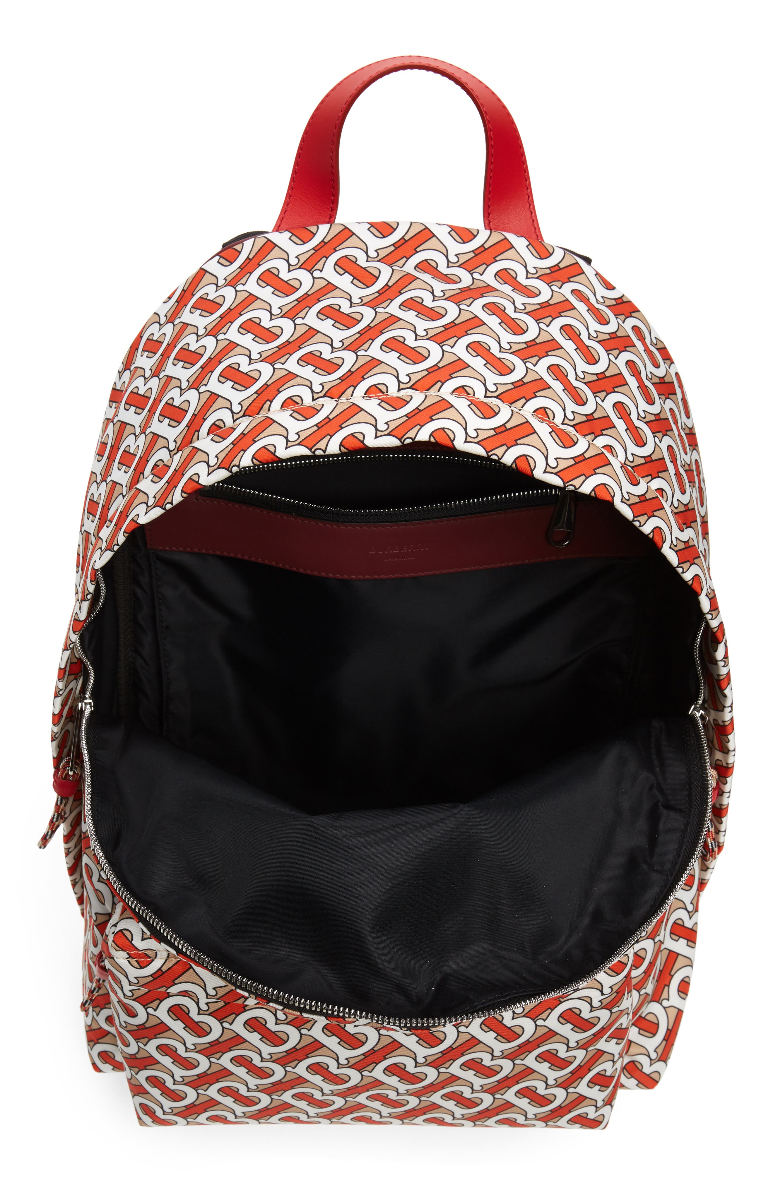 Burberry Monogram Print Nylon Backpack, Alternate, color, 