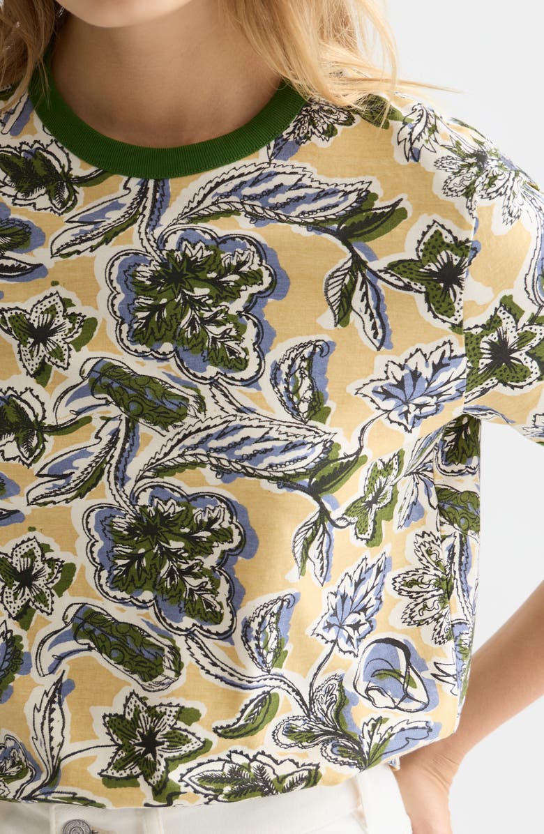 Scotch & Soda Print Knit Top, Alternate, color, Lucky Bandana Multi Parsnip