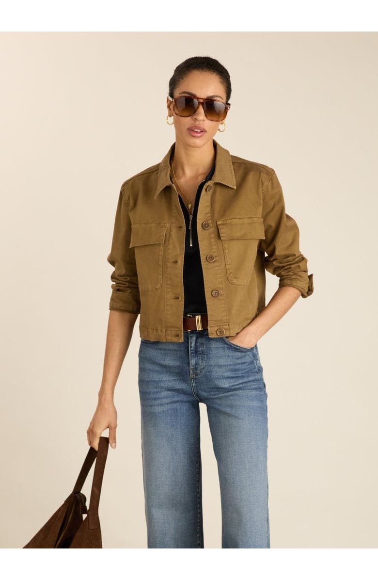 Baukjen Nata Cropped Jacket, Alternate, color, Taupe
