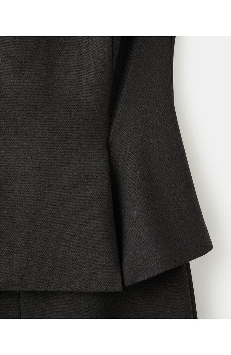 MANGO Peplum Sleeveless Jumpsuit, Alternate, color, Brown