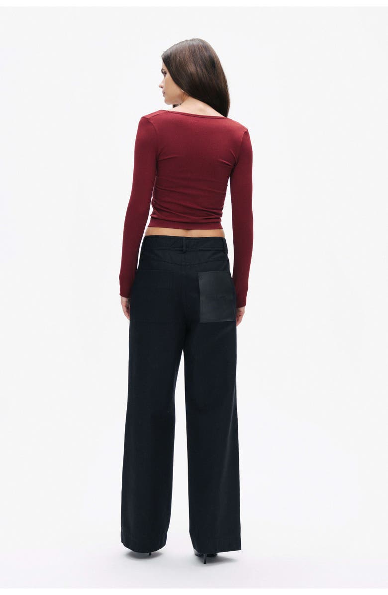 Nocturne Crew Neck Knit Blouse, Alternate, color, 