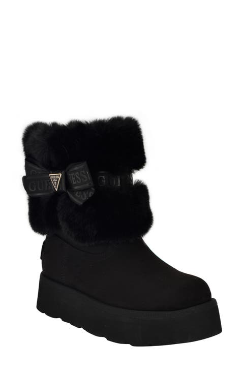 Denla Faux Fur Bootie (Women)