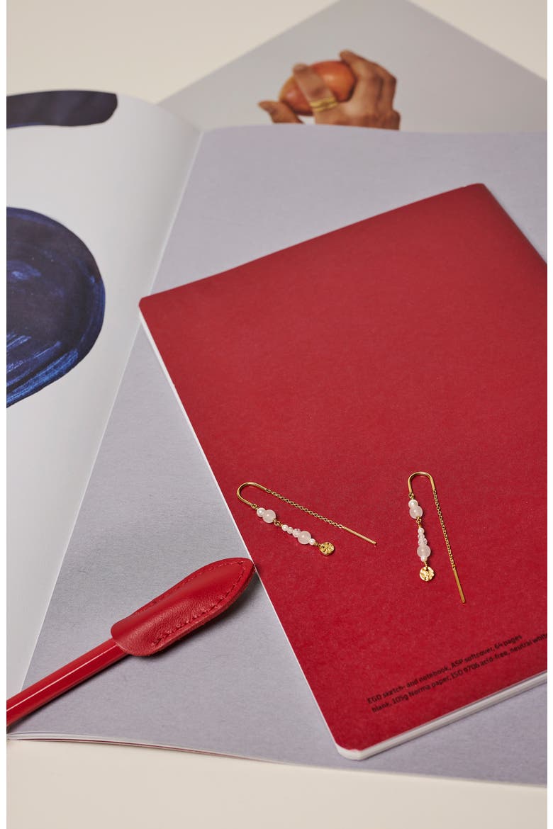 Sofia Earring, Alternate, color, White and Pearls