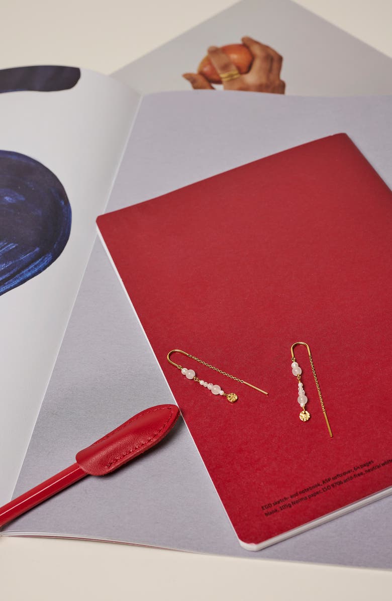 ENAMEL Copenhagen Sofia Earring, Alternate, color, White And Pearls