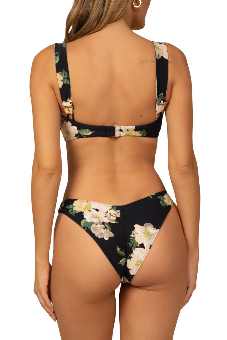 Victoria Shirred Bikini Top, Alternate, color, LIZ FLORAL