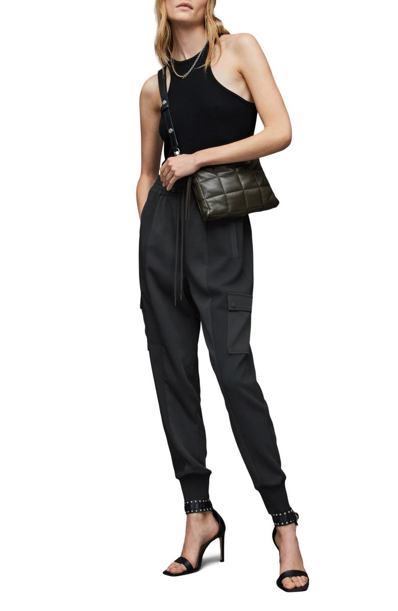 AllSaints Maddie Tie Waist Joggers, Alternate, color,