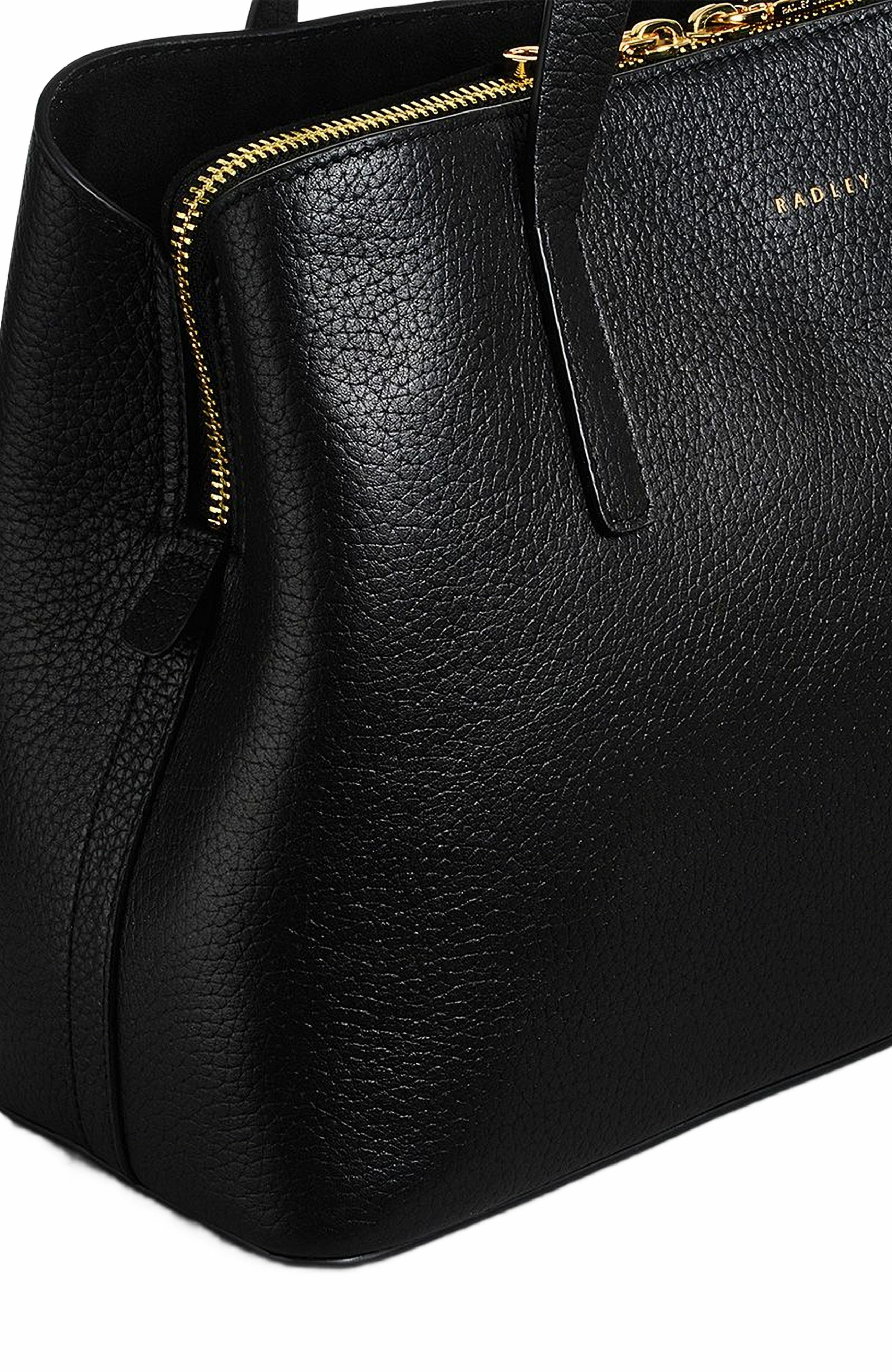 Radley Dukes Place Medium Ziptop Satchel Bag, Alternate, color, Black