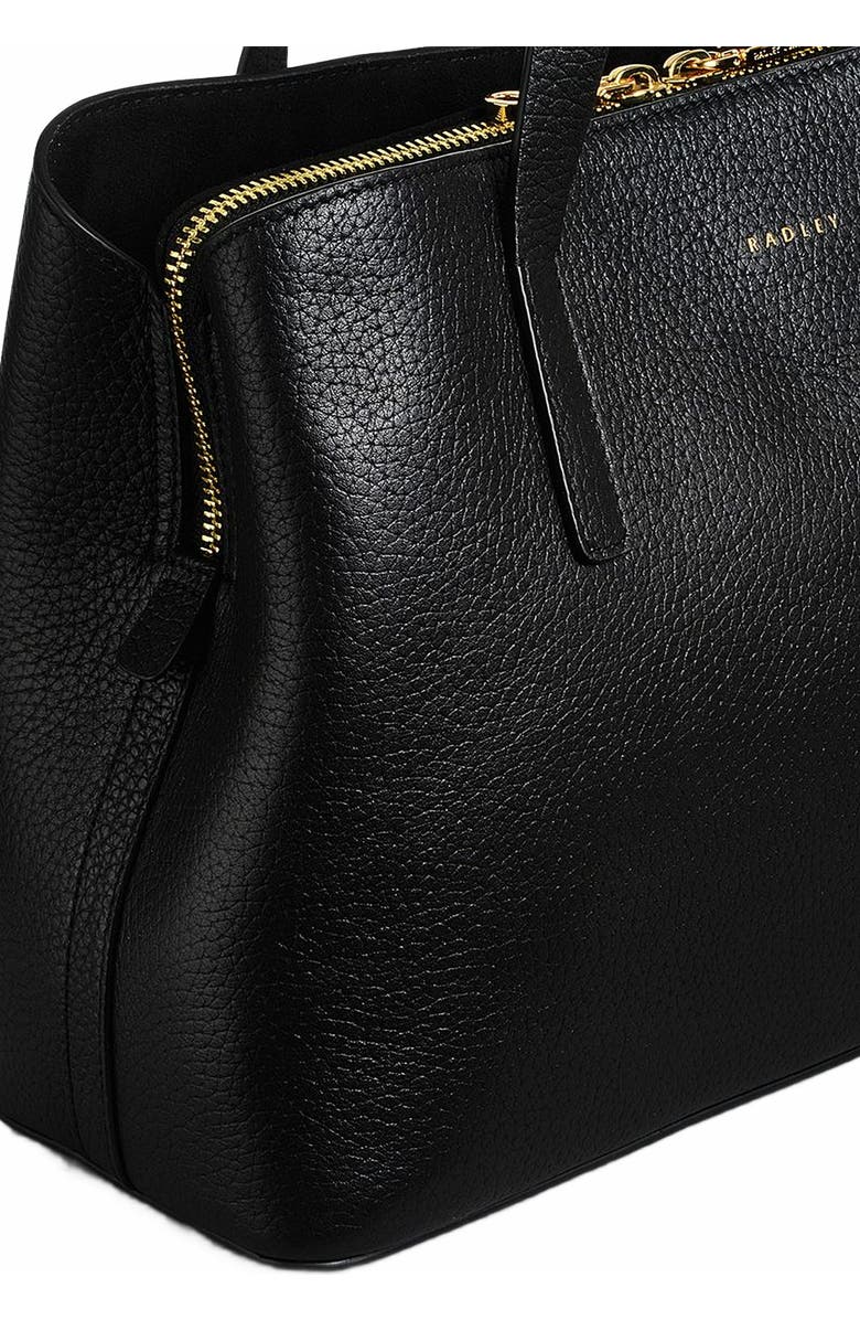 Radley Dukes Place Medium Ziptop Satchel Bag, Alternate, color, Black