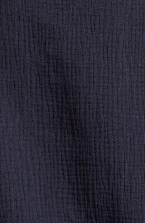 Nordstrom Double Gauze Shirt & Shorts Cover-up Set In Navy Blazer