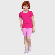 CITY THREADS Girls 100% Cotton Short Sleeve Puff Classic Fit Tee