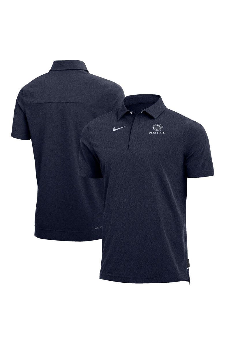 Nike Men's Nike Heathered Navy Penn State Nittany Lions 2022 Coach Performance Polo, Alternate, color, 