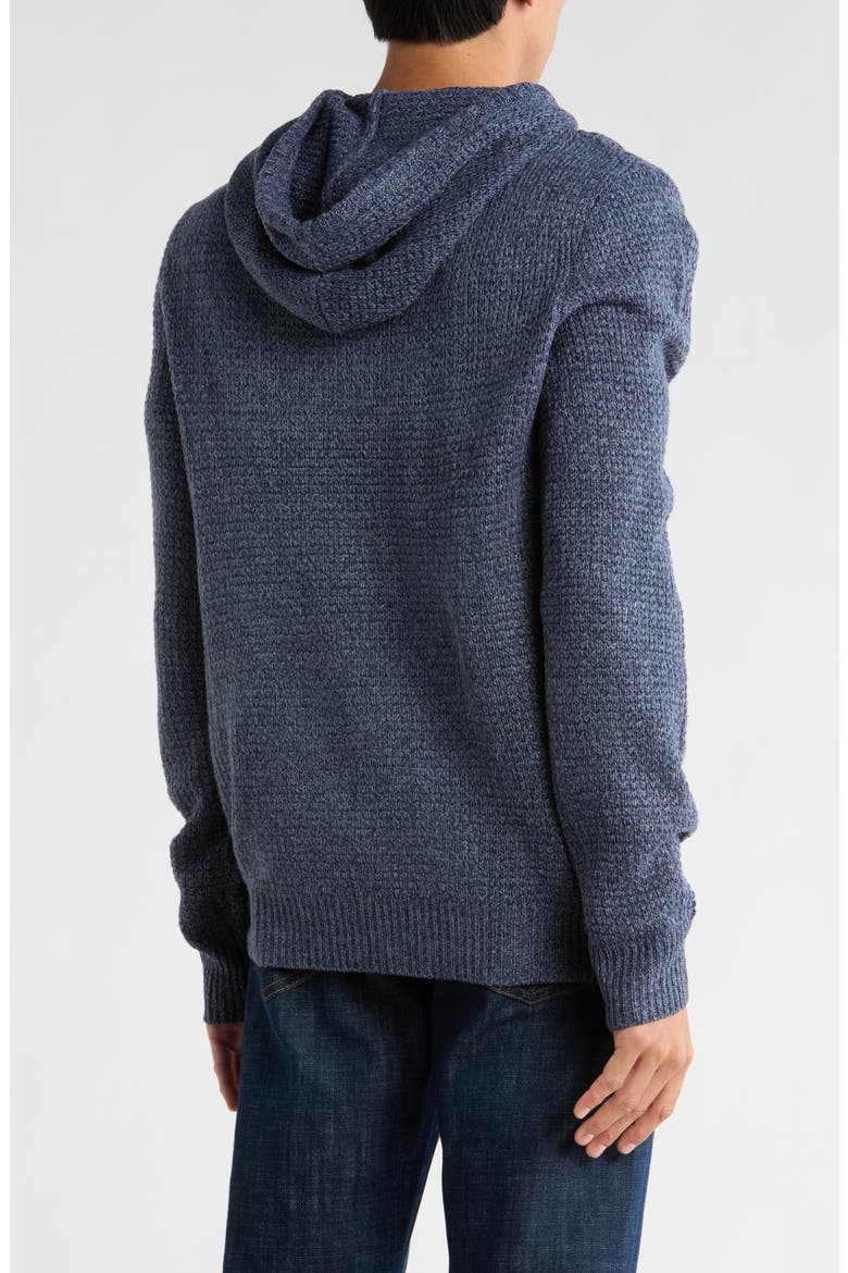 Milo Marled Thermal Stitch Hooded Sweater, Alternate, color, NOCTURNE