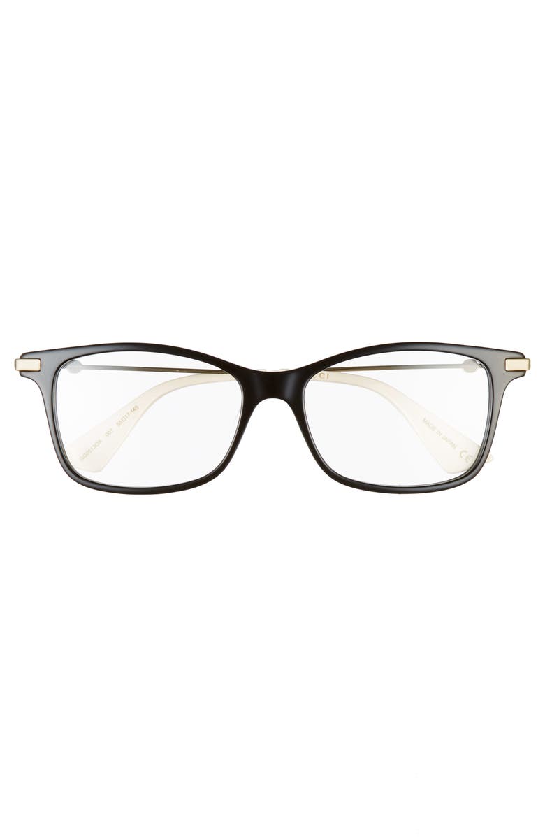 Gucci 55mm Square Optical Glasses, Alternate, color, 