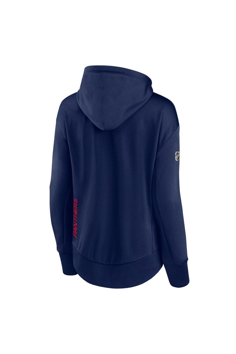 Women's Fanatics Branded Navy Florida Panthers Authentic Pro Rink Full-Zip Hoodie, Alternate, color, Navy
