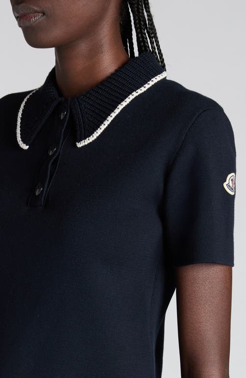 Moncler Knit Collar Cotton Polo