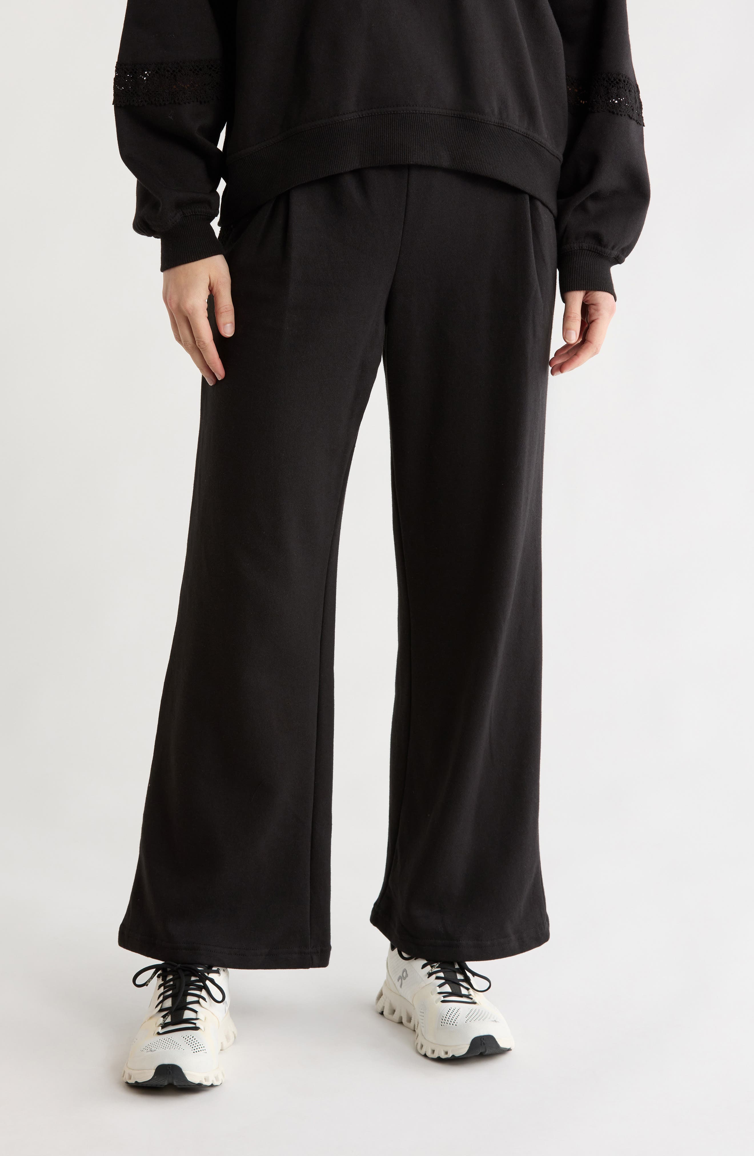 Jessica Simpson Wide Leg Cotton Blend Pants