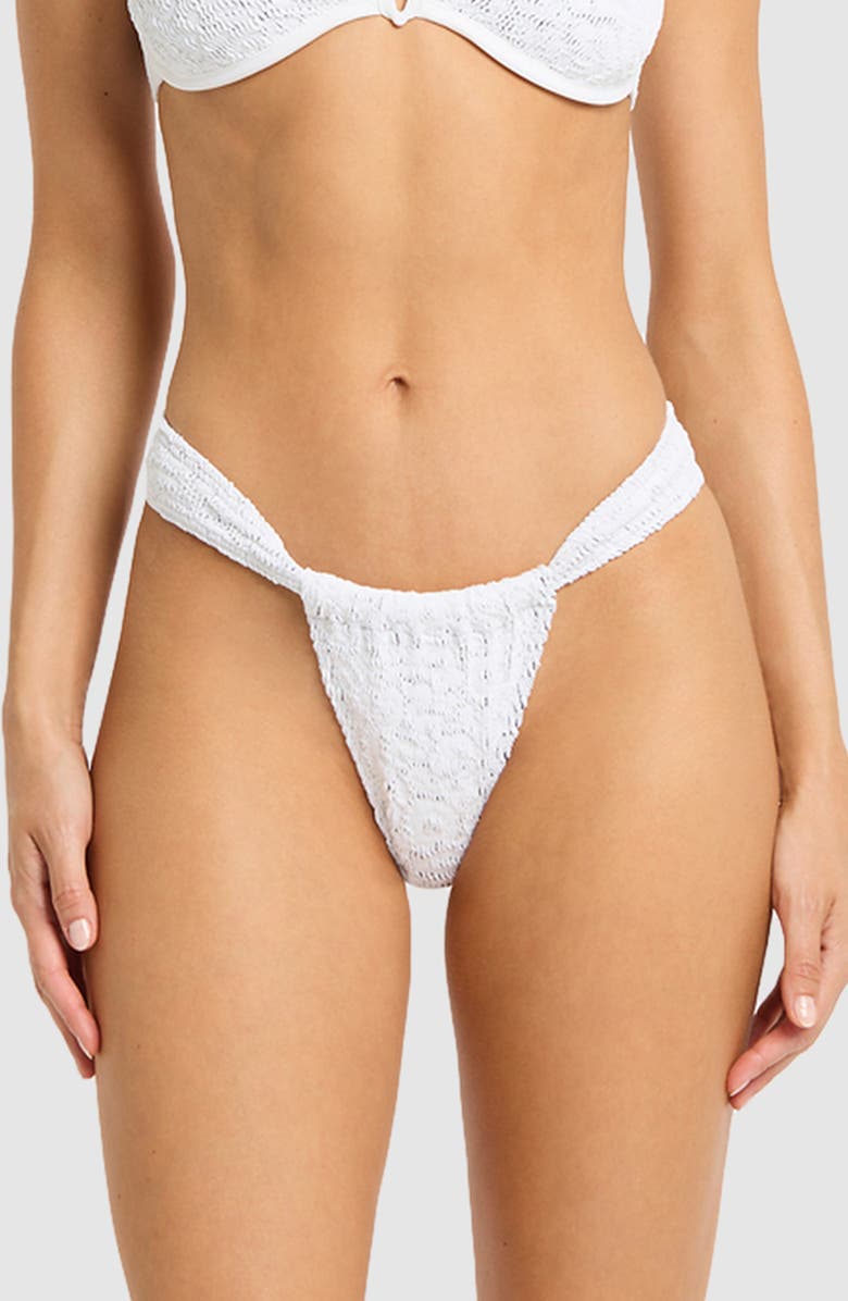 bond-eye Georgia Bikini Bottoms, Main, color, Optic White Leopard