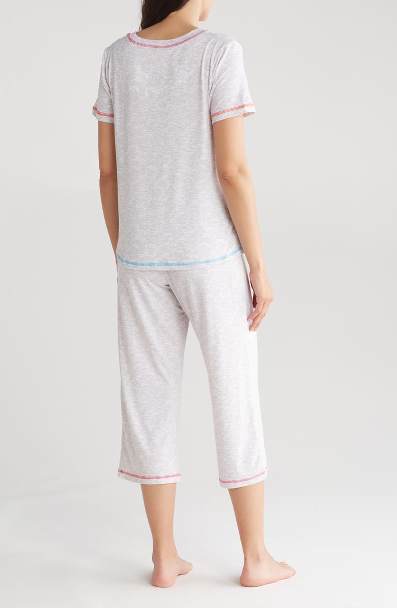 Kensie Pocket Capri Pajamas, Alternate, color,