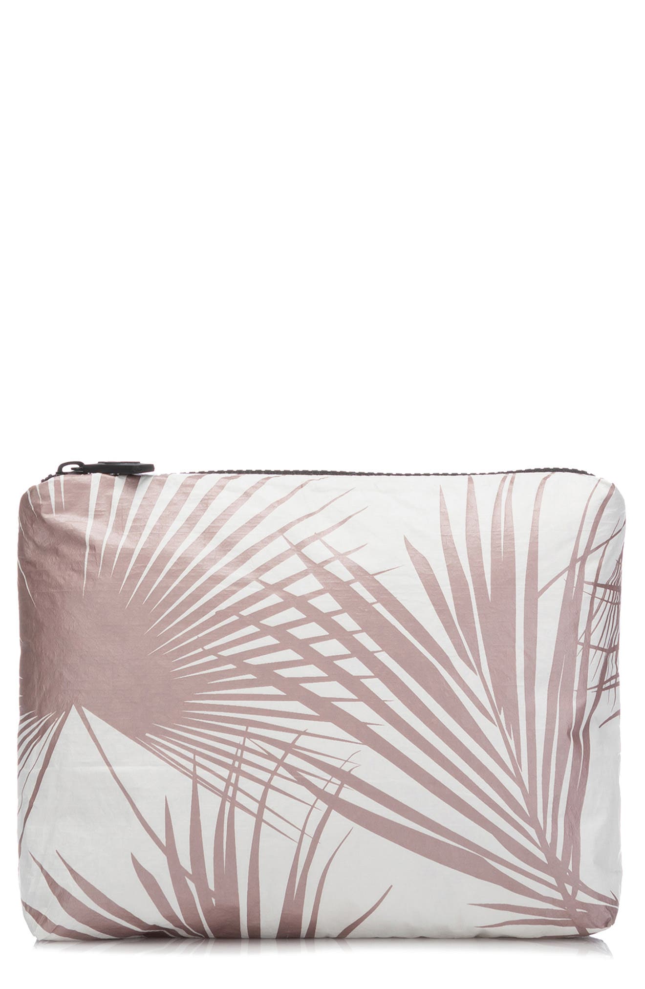 Aloha Collection Day Palms Small Pouch, Main, color, Rose