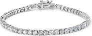 Haus of Brilliance 10K White Gold 5.00 Cttw Natural Diamond Tennis Bracelet