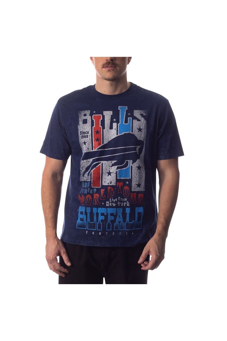 Unisex The Wild Collective Navy Buffalo Bills Tour Band T-Shirt, Main, color, Navy