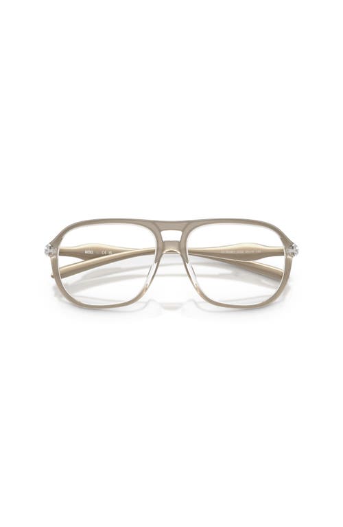 Diesel ® 56mm Oval Optical Glasses In White