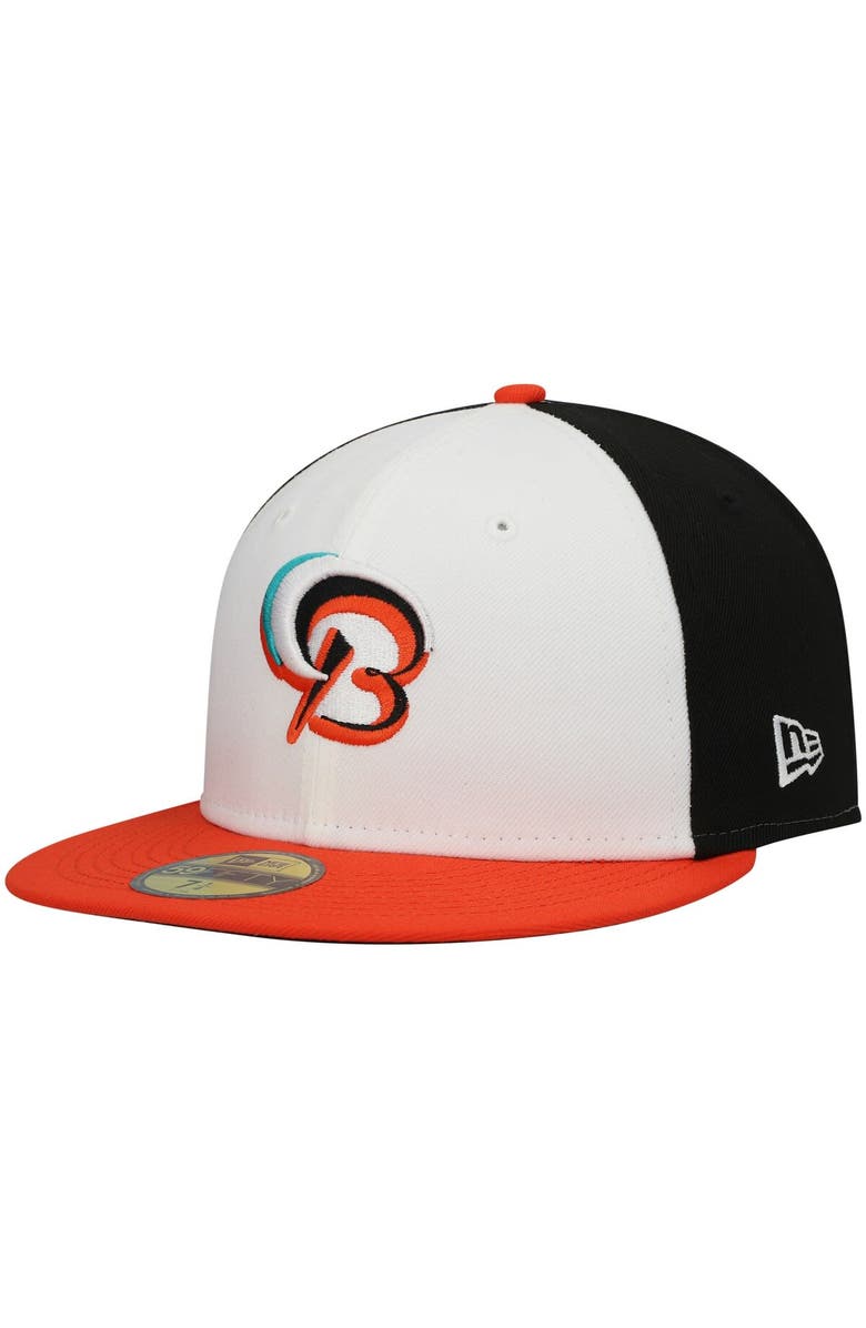 New Era Men's New Era White Bowie Baysox Authentic Collection Team Home 59FIFTY Fitted Hat, Alternate, color,
