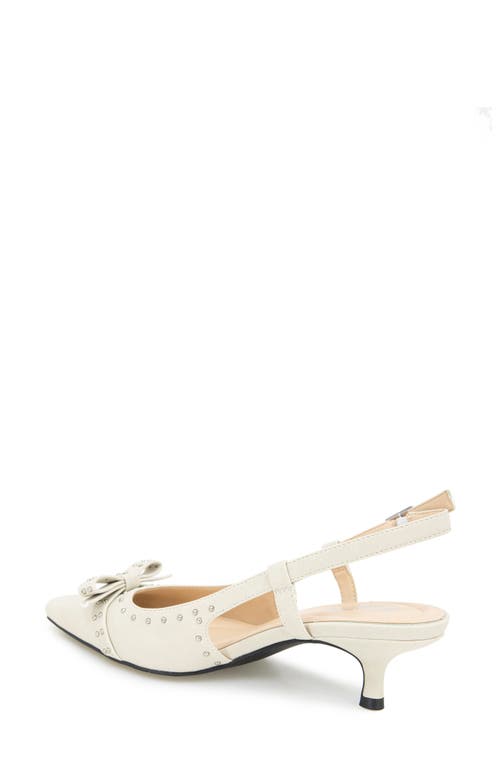 Reaction Kenneth Cole Manchester Slingback Kitten Heel Pump In White