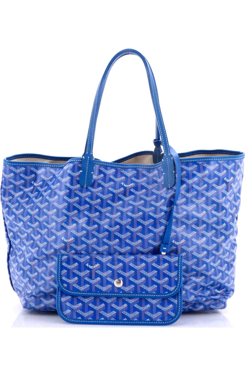 Pre-Owned Goyard Saint Louis Tote Coated Canvas PM, Alternate, color, Blue