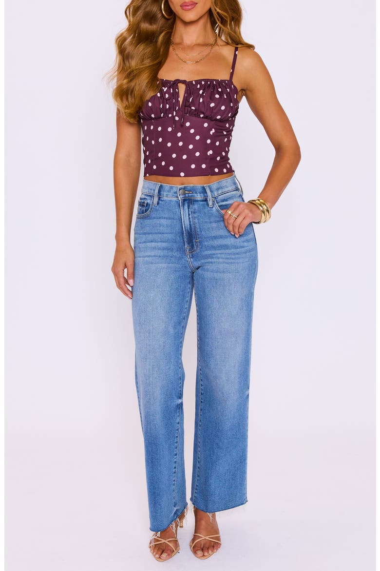 Brynn Dot Crop Tank, Alternate, color, CHOCOLATE/ PINK