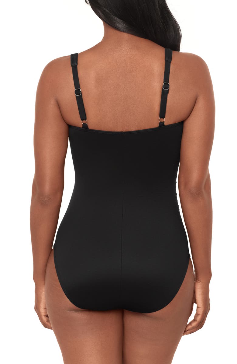 Miraclesuit<sup>®</sup> Rock Solid Polaris Swimsuit, Alternate, color, Black