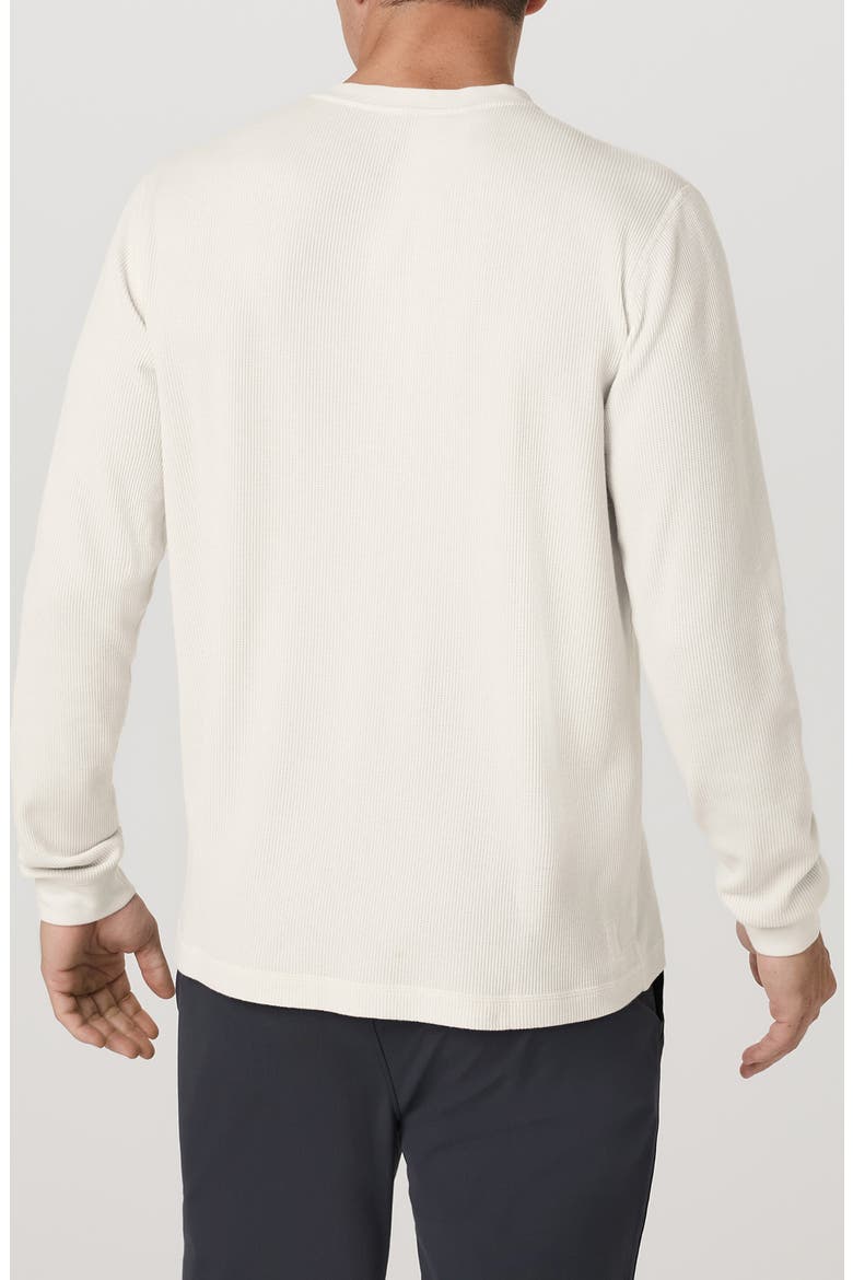 Waffle Knit Henley, Alternate, color, MARSHMALLOW