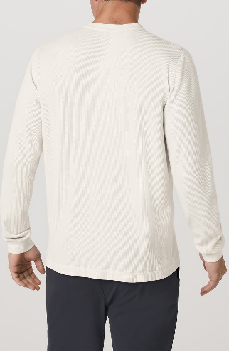 Vuori Waffle Knit Henley, Alternate, color, Marshmallow