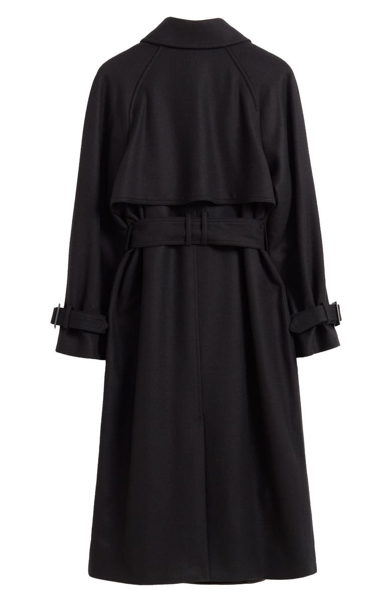 & Other Stories Double Breasted Wool Blend Trench Coat, Alternate, color,