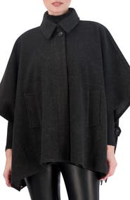Ookie & Lala Felted Button Front Cape