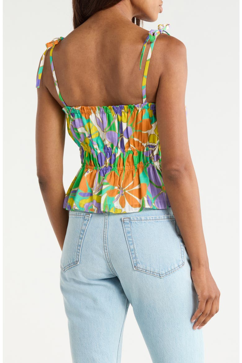 Rio Tie Strap Top, Alternate, color, RETRO GARDEN