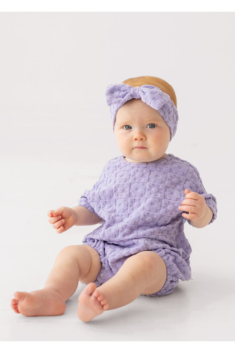 Veronica Short Sleeve Romper, Alternate, color, Purple
