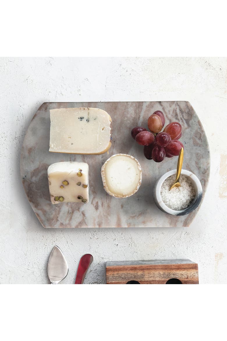 Long Marble Cutting Board, Buff, Alternate, color, Cream