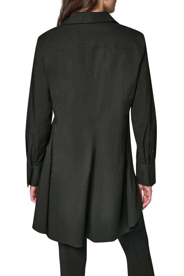High-Low A-Line Tunic, Alternate, color, BLACK