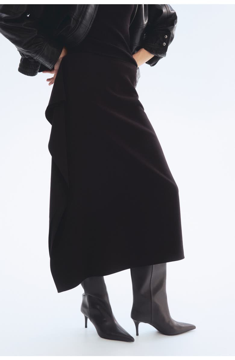 H&M Flounced Midi Skirt, Alternate, color, 