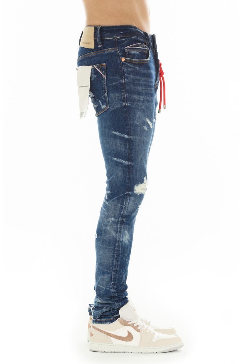 Punk 601 Ripped Super Skinny Jeans, Alternate, color, STATIC