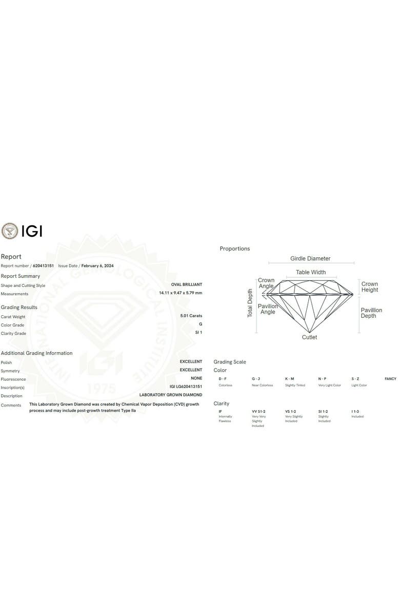 Bliss Diamond Certified 5Ct Oval 14k Gold Diamond Engagement Ring Lab Grown, Alternate, color, 14K Yellow Gold