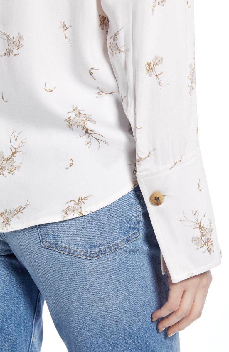 Something Navy Pretty Button Through Top, Alternate, color, 