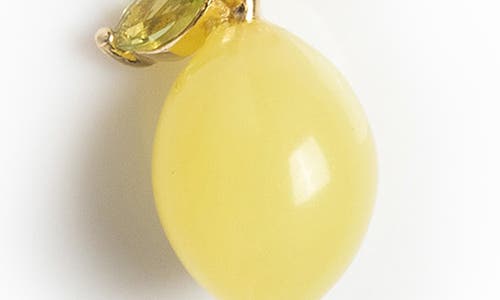 Local Eclectic Lemon Foodie Charm In Yellow