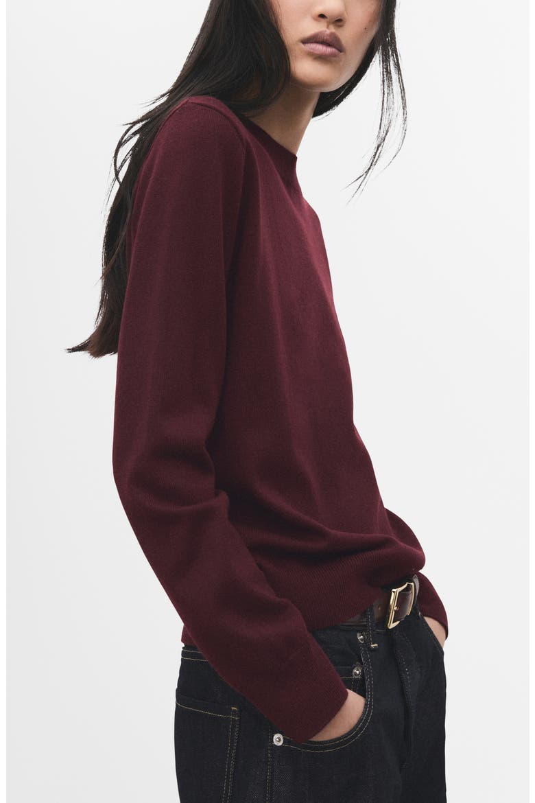 Crewneck Sweater, Main, color, WINE